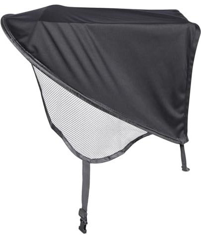 ARTSEWPLY Capota para Cochecito de Ñiño, Parasol de Licra Negro, Diseño Alargado y Amplia Cobertura para Exterior, Resistente al Viento Sol