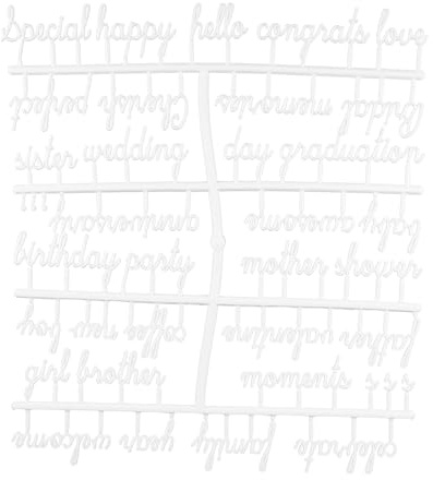KICHOUSE 2 Sätze Filzbuchstaben für Pinnwand Weiße Kunststoffbuchstaben für Letterboard Austauschbare DIY Buchstaben für Büro Kinderzimmer Vielseitige Filz message board Zubehör
