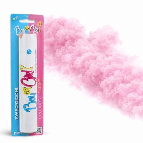 Zeus Party Magic Flambe Gender Reveal BOY or GIRL Candeline Luminose con Fiamma Rosa o Azzurra, Confezioni da 2 pz - Categoria F1 (ROSA)