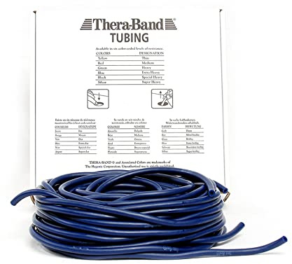 THERABAND Widerstandstrainer Tubing 30,50 m 30,50 m, Blau | Sehr schwer, OneSize