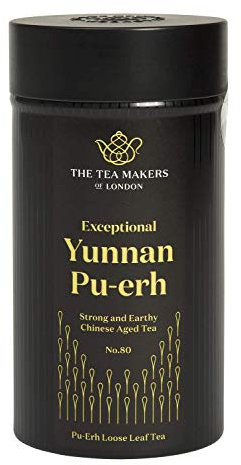 The Tea Makers of London Yunnan Pu-Erh (Fermented Dark Tea) 125 g Caddy