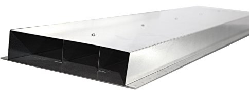 Câble plat pour VMC au choix avec renfort et barre de fixation L : 1000 l : 100 140 180 220 300 mm en acier galvanisé Convient pour hotte