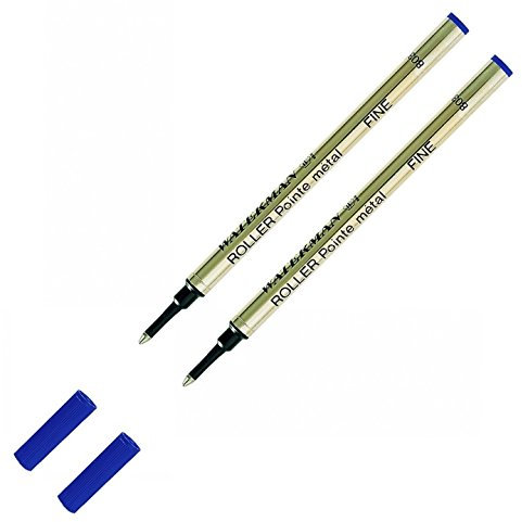 Doppelpack Waterman S0391920 Tintenroller Ersatz-Mine (2, blau | fine)