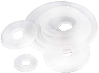 KINDOYO Rondelles pour Vis - Rondelles Isolantes pour Joints en Nylon Souple Rondelles en Plastique (M3-M5), M5*7.5 * 1mm