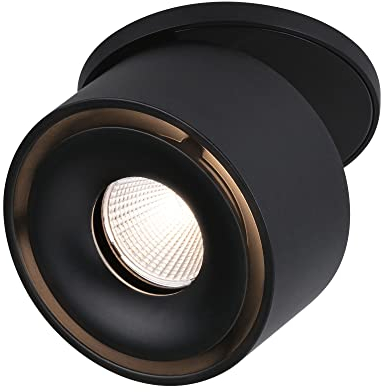 Paulmann 93370 LED Einbauleuchte Spircle 78mm incl. 1x8,0 W Warmweiß Schwarz matt Aluminium Beleuchtungssystem 3000 K