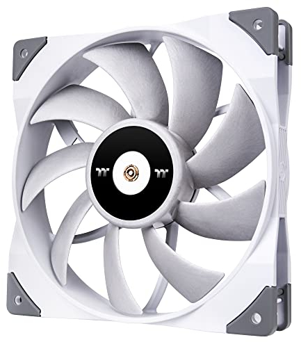 Thermaltake TOUGHFAN 14 White High Static Pressure Radiator Fan (Single Fan Pack) | low noise PC Fan | Case Fan | white