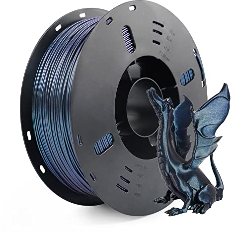 FilaBees 3D Drucker Filament, PLA Filament 1.75mm, Farbe veränderbare 3D Druck Filament Dimensionsgenauigkeit +/- 0.02 mm, PLA 1kg Spule (2.2lbs), Burnt Titanium PLA