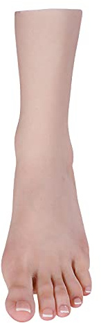 Cyomi Silikon Füße Mannequin Schaufensterpuppe Weiblich Mannequin Fuß Life Size Füße Model für Schmuck Sandale Schuhsocken Display Art Skizze-Linker Fuß