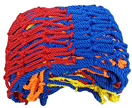 Anti-fall Net, Safety Fence for Children, Nylon Net, Outdoor Fence, Stairs, Balcony, Protective Net, Handrail, 8 mm x 10 cm, Decorative Net, Coloured Roof (1 x 1 m (3 x 3ft))