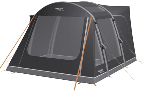 Vango Kela Pro Air Driveaway Awning | Inflatable AirBeam Campervan Awning - Ripstop 6000mm HH with ColourLok | Storm Straps, Dual Action Pump & Steel Rock Pegs Included (Low (180-210cm))