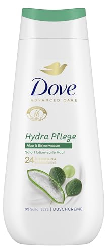 Dove Advanced Care Duschcreme Hydra Pflege mit 24h Renewing MicroMoisture für sofort lotion-zarte Haut 225 ml