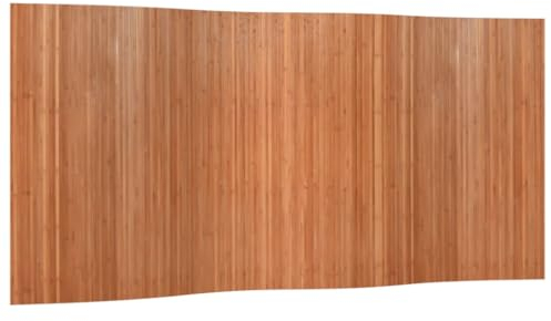 vidaXL Cloison de séparation Marron 165x400 cm Bambou, écran de séparation de pièces, séparation de Bureaux, écran de séparation, séparation de pièces