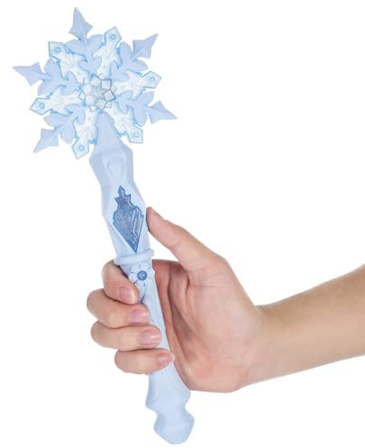 UPKOCH Varita mágica de de nieve brillante, varitas mágicas con varita de princesa con sonido de led, accesorios para fiestas de cosplay para niños