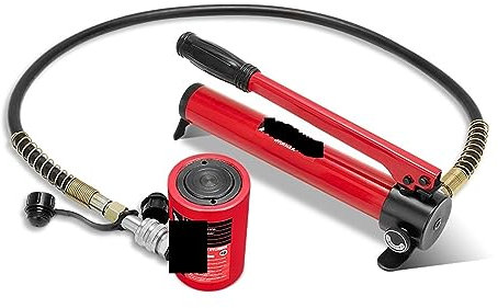 Cilindro idraulico di tipo corto da 20 tonnellate, corsa del martinetto idraulico da 50 mm con pompa idraulica(CP-180 with gauge)