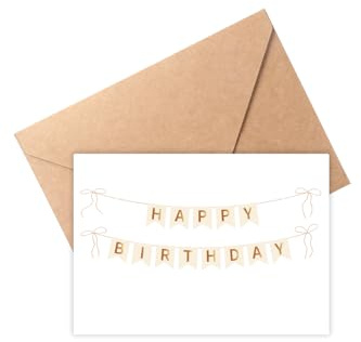 The Life Barn Postkarte mit Umschlag Geburtstagskarte Karte Geburtstag | Hochwertige Karte auf 350g Papier, inkl Umschlag