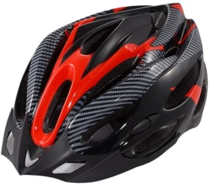 Fahrradhelm Helm Mountainbike-Helm, Leichte Fahrrad-Sicherheitskappe, Rennrad-Helm, Fahrrad-Sicherheitskappe Fahrrad Helm(Rood)