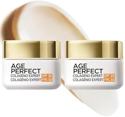 L'Oréal Paris - Age Perfect Crema SPF 30, Antiflacidez y Antimanchas, Pieles Maduras, 50 ml (Paquete de 2)