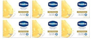 Vaseline Healty Plus Saponetta Total Moisture 6 x75g | Confezione da 6