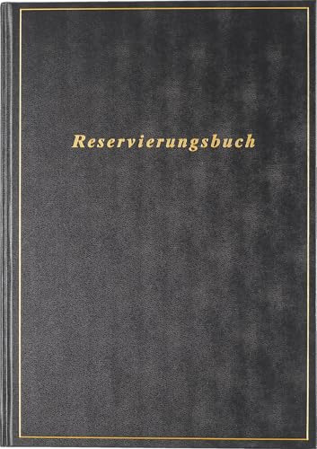rido/idé Reservierungsbuch 2026 | A4, Kunststoff, schwarz