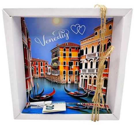 Geldgeschenk Verpackung Venedig Geschenkverpackung für Reisegutschein, Italien Reise