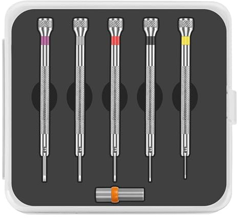 5Pcs Screwdriver Set High Hardness for Phone Watch Glasses Laptop PC Accessories Steel Screwdriver Set for Electronics