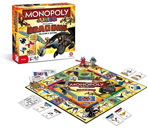 Winning Moves WIN44161 - Monopoly Junior-Dragons Collectors Edition Spiel