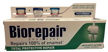 Biorepair Total Protective Micro-Repair Zahnpasta, Geschmacksneutral, 75 ml, 3 Stück