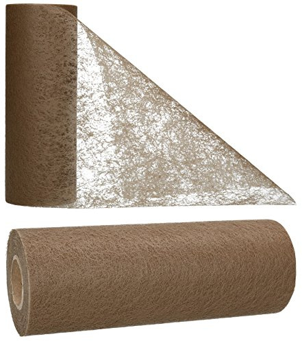AmaCasa Tischläufer Rost Braun (23 cm x 25 m) – Hochwertiges Vliesband für stilvolle Tischdekoration bei Hochzeiten, Geburtstagen & besonderen Anlässen