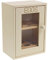 Glow Wooden Egg Cabinet – Stylish Cream 12 Egg Holder Storage Rack with Ventilated Wire Door Mesh Stores Dozen Eggs – Sturdy Free Standing Box for Kitchen Cafe Worktop with Rustic Country Look
