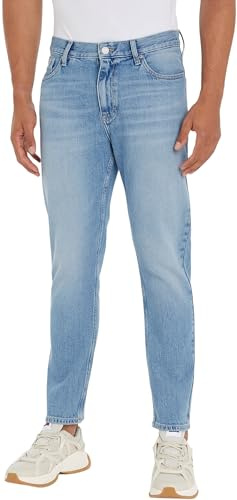 Tommy Jeans Men's Dad Jean Rglr Tprd Ch0115 Co Dm0dm20200 Tapered, Denim (Denim Light), 36W / 36L