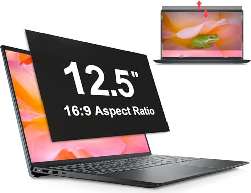 Mamol Filtre de Confidentialité 12.5 Pouces 16:9 (276mm*155mm) | pour Ordinateur Portable, Anti-Espion Film Confidentialité Compatible avec HP/Dell/Acer/Lenovo/LG/Sony/ViewSonic/ASUS