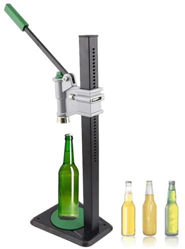 Manual Bench Bottle Capper, Bottle Capper Tool, Home Brewing Equipment Crown Capper, Bottle Sealer, Capping Machine, Applicable caps: 26-29mm