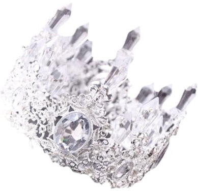 COSMEVIVI 1stück Crystal Cake Topper Für Hochzeiten Und Geburtstagsfeiern Hochwertigem Dekoration Für Kuchen Und Desserts Silber