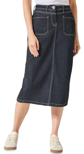 CECIL Midi jeanskjol, Skölj, 26W