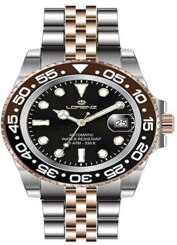 Lorenz Sport Automatic 28196NN - Orologio Uomo in Acciaio Inossidabile - Orologio Sportivo Sub 100m