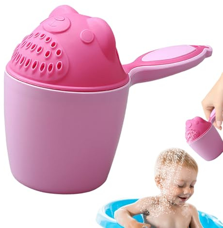 Gobelet de lavage des cheveux pour protection des yeux – Gobelet de bain pour bébé, rinceur créatif en cascade | Design animal mignon, matériau , avec poignée pour un lavage doux des cheveux de bébé