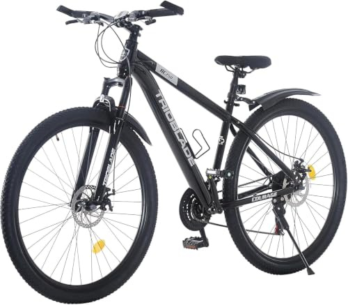 KernGut Mountainbike 24/26/27.5/29 Zoll, 21-Gang Schaltung, Mountain Bike mit Doppelscheibenbremse, Vordere Federung