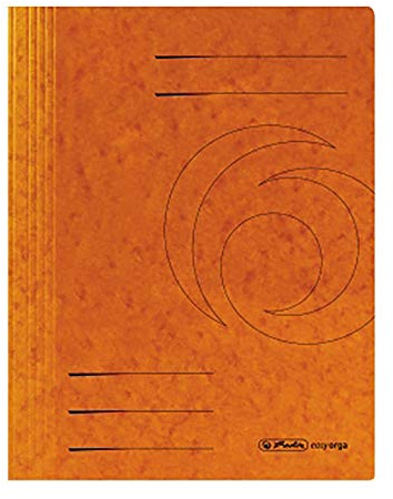 Herlitz Spiralhefter / Karton / DIN A4 / Farbe: orange