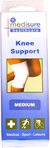 Medisure, Fasciatura per ginocchio, M, 30-35 cm, Bianco (Cream)