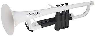 pTrumpet 700631 Trompete mit Tasche und Mundstück weiß