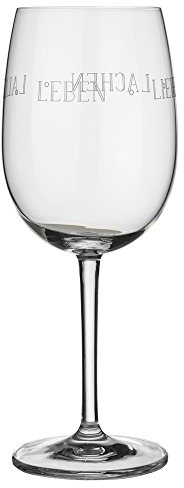 Räder Vino Rotweinglas Leben Lieben Lachen