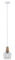 Paulmann 79745 Lámpara colgante Neordic Ylvie máx. 1x20 W, luminaria colgante para lámparas E27, lámpara de techo, claro/madera 230 V cristal/madera, sin fuente de luz