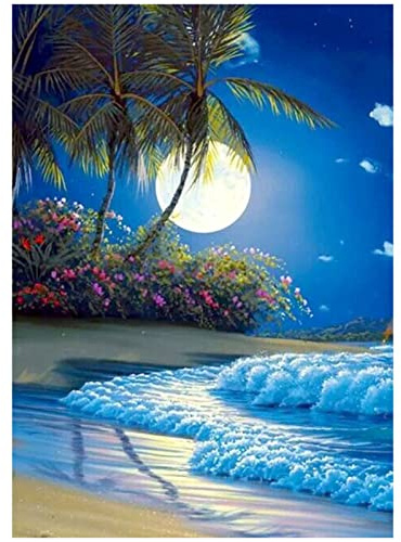 Square Diamond Painting Kit Completo - Paesaggio per Bambini, Pittura Diamante DIY, Decorazione della Parete 30x40cm