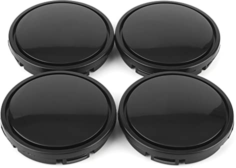 RhinoTuning 4 Stück Radnabenkappen für VW Toyota Nabendeckel OD 56 mm ID 53 mm, Schwarz Radnabenabdeckung Geeignet für LE Sedan Golf 18 Rad, 1J0 601 171, 1JD 601 171 Felgendeckel | ABS, OD 56mm ID 53mm, Robust & UV-beständig, Geeignet für LE Sedan Golf 18 Rad, 1J0 601 171 / 1JD 601 171 Felgendeckel