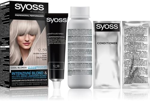 Syoss Permanent Coloration Haarfärbemittel, 12.59 Platinblond 115 ml