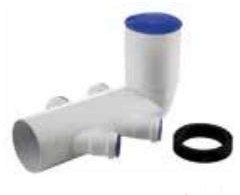 Curva Wc 4 Attacchi Orientabili Innesto Htsbl 110/40/40/40 - Wavin