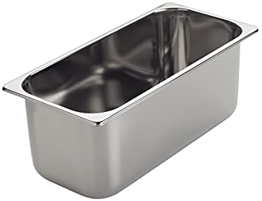 LACOR 66175 Eisbehälter, Behälter aus Edelstahl 18/10, Eiscreme, hält EIS, abgerundete Kanten, stapelbar, spülmaschinenfest, 360 x 165 x 150 mm | Langlebiges Profi-Utensil; entwickelt für optimale Leistung und schnelle, unkomplizierte Reinigung in der Spülmaschine