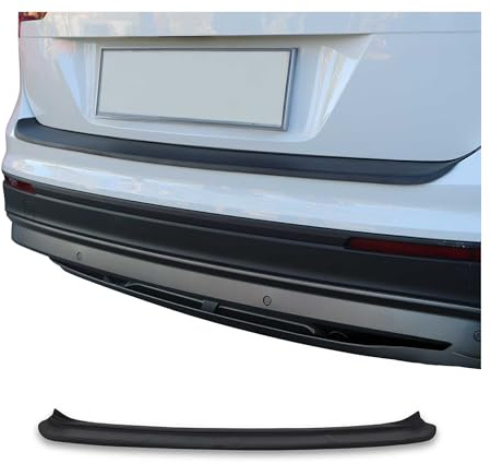 OMAC Protezione Paraurti Posteriore compatibile con VW Tiguan 2016-2023 Nero Opaco