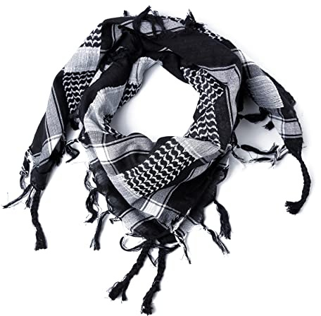 ROCK DADDY Estd 2000 ROCK HARD CLOTHING Halstuch Kopftuch Shemagh Palituch Taktischer Arabischer Arafat Schal Dreieckstuch Palästinenser PLO 100% Baumwolle