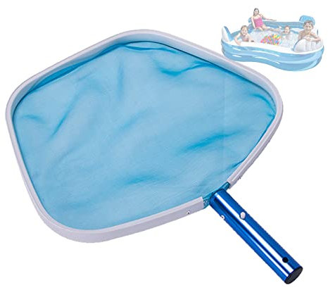 SRHIMEOS Red para Piscina, Malla Fina, Recogehojas Piscina, Red de Fondo Piscina de Malla Fina Pool Net Grande Robusto para Limpieza, Spas, Estanques y Fuentes